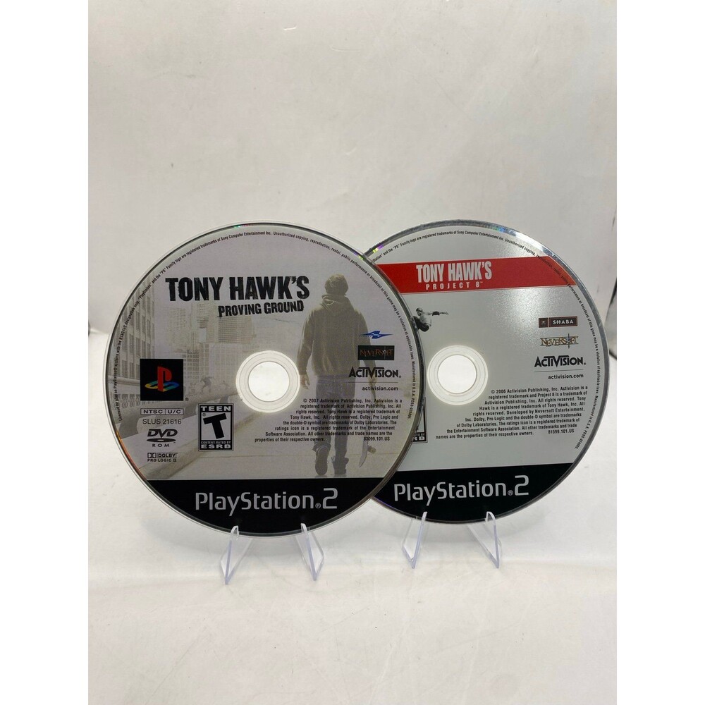 Tony Hawk's Proving Ground and Project 8 PS2 Games bundle lot of 2